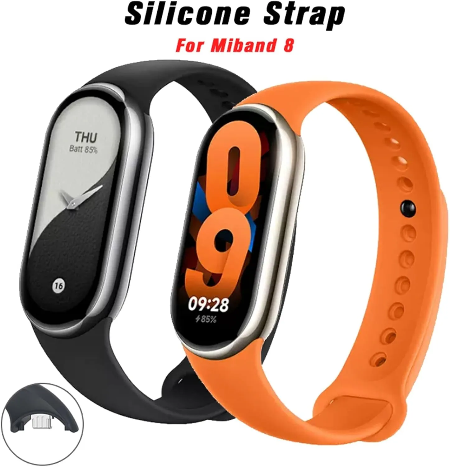 8 Strap NFC Accessories Sport Smart Watch Wristband Pulseira statistical immune Correa Xiaomi MiBand 8 Strap Watchbands Rubber Bracelet For Mi Band 