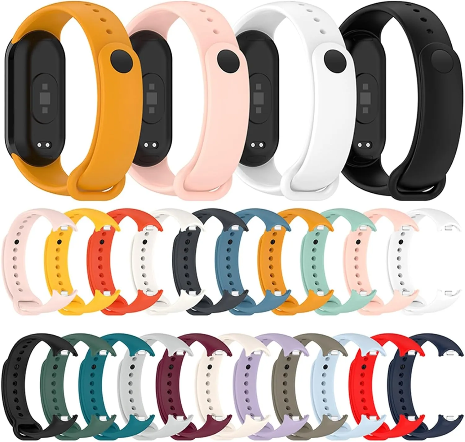 8 Strap NFC Accessories Sport Smart Watch Wristband Pulseira statistical immune Correa Xiaomi MiBand 8 Strap Watchbands Rubber Bracelet For Mi Band 