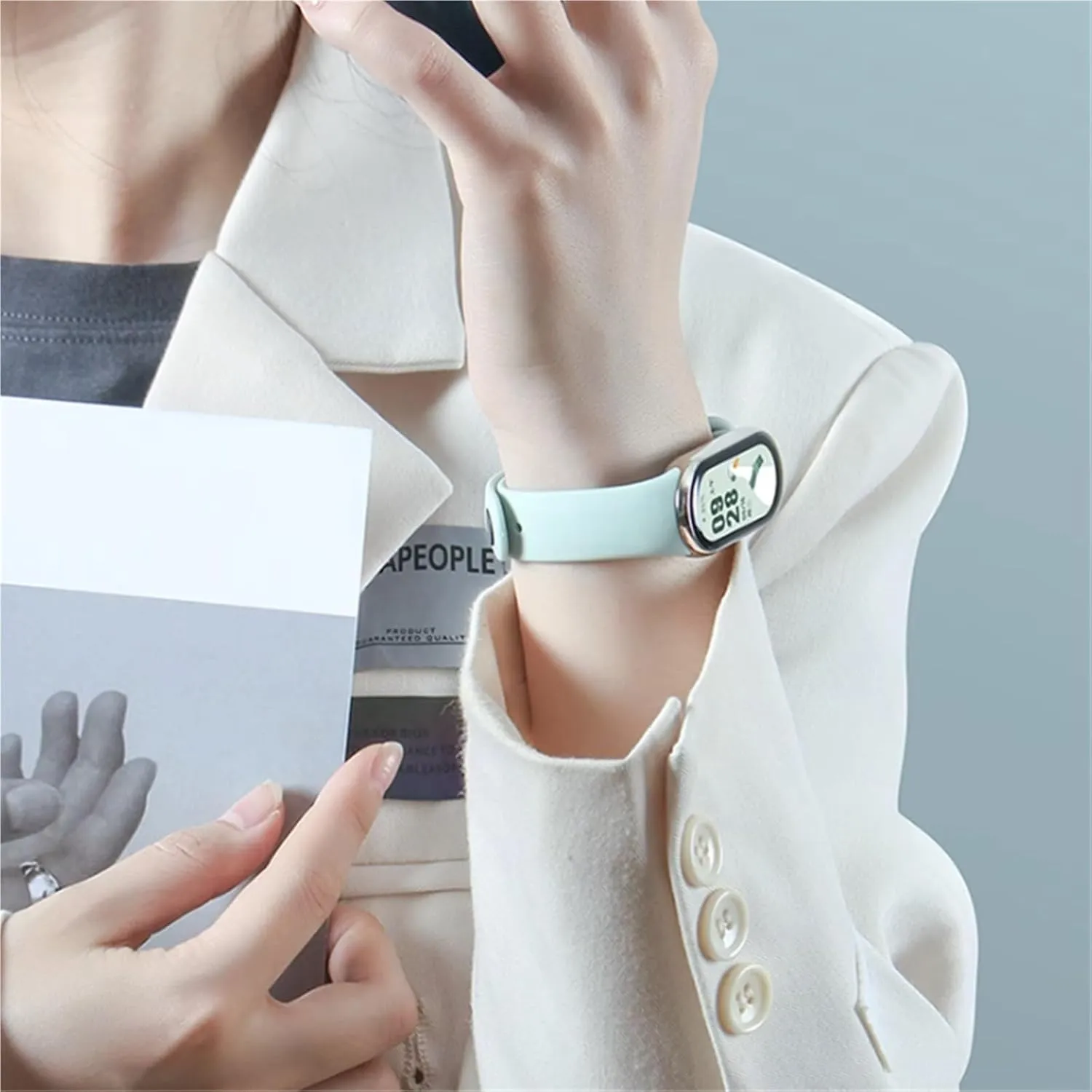 8 Strap NFC Accessories Sport Smart Watch Wristband Pulseira statistical immune Correa Xiaomi MiBand 8 Strap Watchbands Rubber Bracelet For Mi Band 