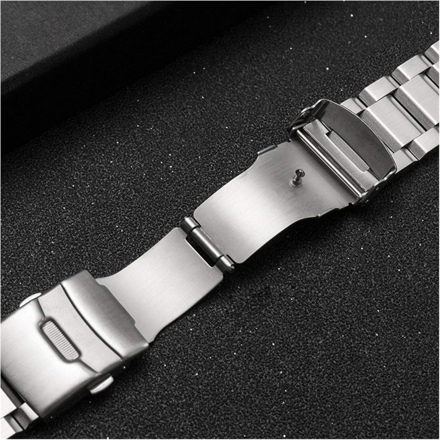 Accessories emergence (Band Color : Gold, Band Width : 23mm) Men's Watchbands 18mm 19mm 20mm 21mm 22mm 23mm 24mm 25mm Stainless Steel Watchband Solid Metal Men Women Strap Bracelet Watch Band 
