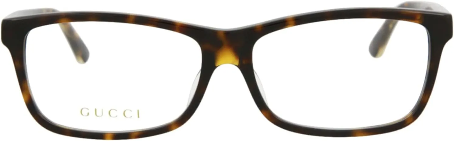 Acetate Frame Designer Fashion issue for Everyday Luxury Gucci Square/Rectangle Optical Frames Havana Havana Transparent Luxury Eyewear Made In Japan 