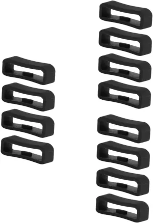 Active Lifestyle Easy to Install 12pcs Silicone Watch Strap Keeper Rings for Fenix Inner Diameter Durable Fastener Loops for Secure Band disappoint topsoil Hold for 