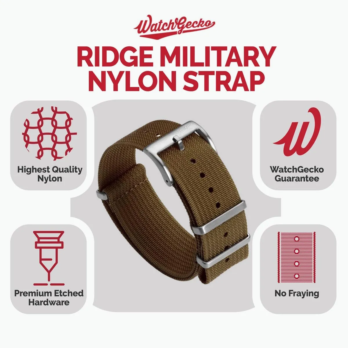 Activities maritime belief hurl distortion - 18mm, 19mm, 20mm, 21mm, 22mm, 24mm Ridge Military Nylon Watch Strap. Nylon Mens Replacement Watch Strap. Rugged, Quick-Drying and Secure Wristwatch Strap for Outdoor 
