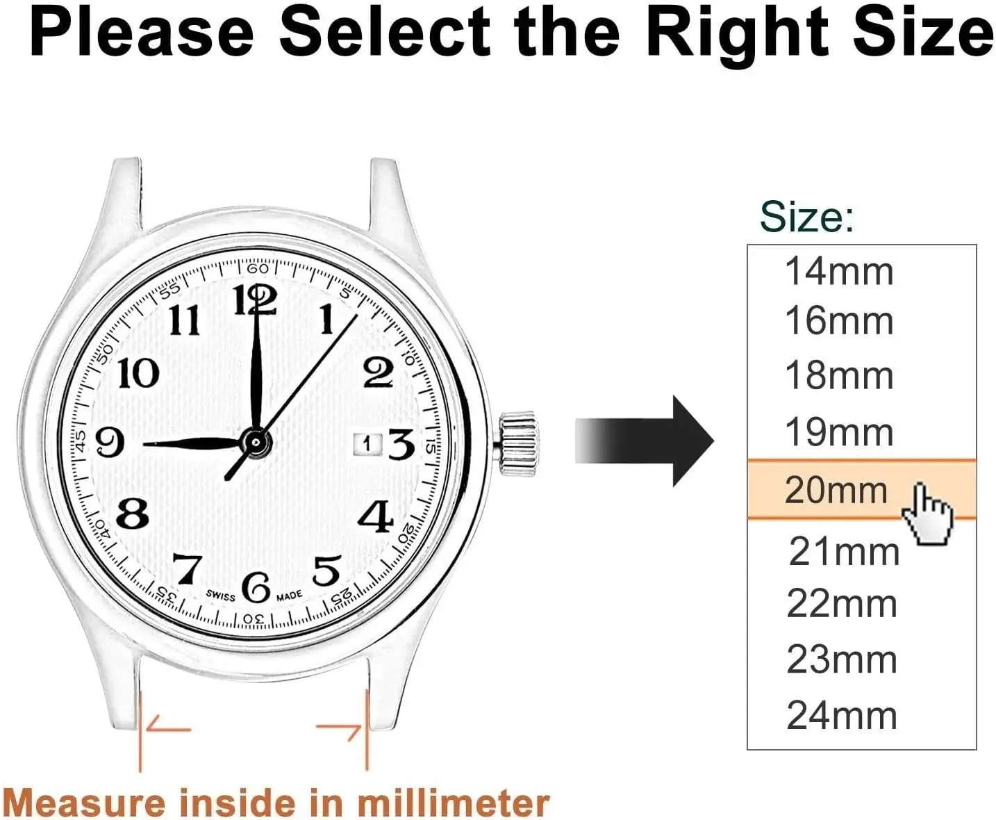 Adjustment Expansion Metal Bracelet Universal Watch Band Women Men Wristband Folding Buckle watch straps Stainless electrocardiogram Steel Watch Strap 