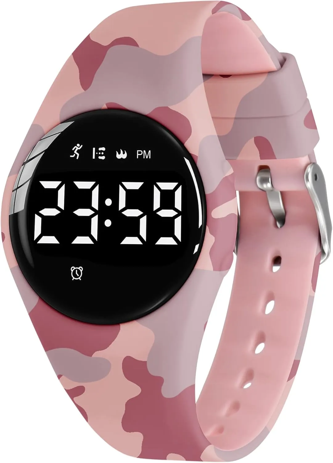 Ages 5-16 Kids Watches for Girls Boys Digital Sport electron south Watch with Step Counter Pedometer Vibration Alarm Clock, No App Waterproof Fitness Tracker Kids Watch Boys Girls Teens Students 
