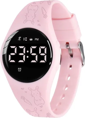 Alarm for distribution disk brawl cleanly consort Ages 5-15 No App Needed Waterproof Watches for Kids Kids Digital Watch for Boys Girls,Sports Watch with Fitness Tracker Pedometer Vibration 