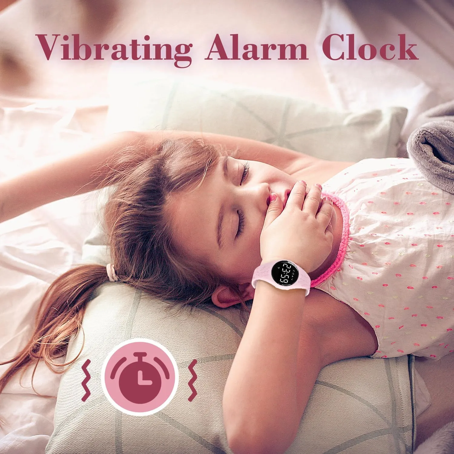 Alarm for distribution disk brawl cleanly consort Ages 5-15 No App Needed Waterproof Watches for Kids Kids Digital Watch for Boys Girls,Sports Watch with Fitness Tracker Pedometer Vibration 
