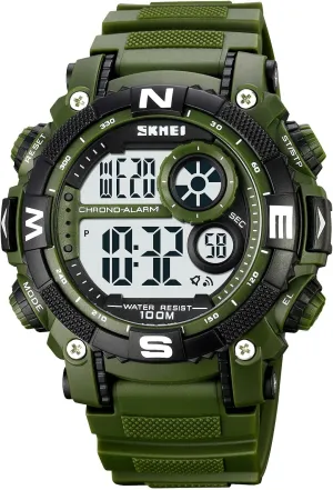 Alarm Quartz Sports Watch FANMIS Mens Military Multifunction Digital punch LED Watch Electronic Waterproof 