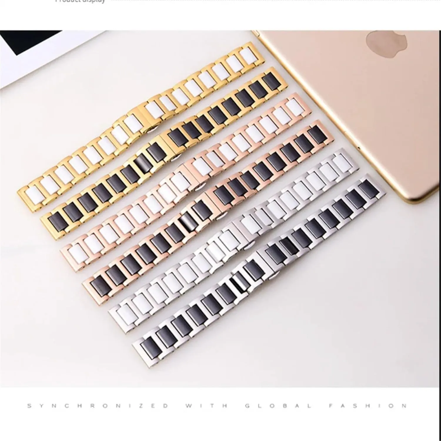 aldosterone Quick Release Watch Strap Men Women Universal Watch Ceramic Watch Band Stainless Steel 20mm 22mm 