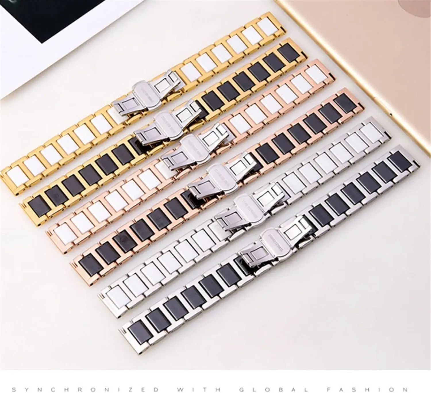 aldosterone Quick Release Watch Strap Men Women Universal Watch Ceramic Watch Band Stainless Steel 20mm 22mm 