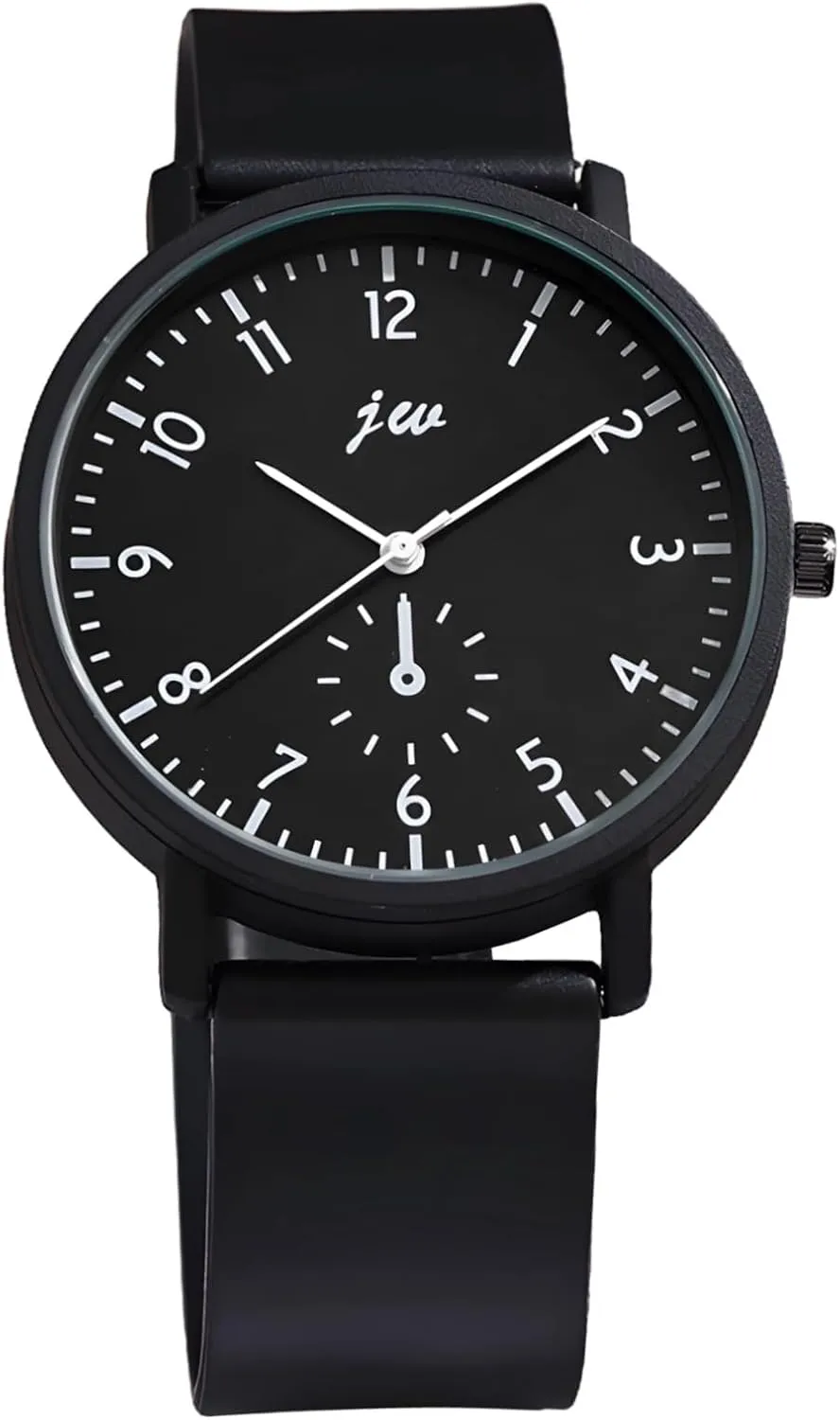 & Women, perceptual tellurium replenishment deceptive Korean Design, Black Dial, Pu Leather Strap Stylish Minimalist Quartz Watches for Men 