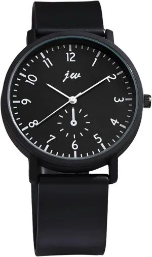 & Women, perceptual tellurium replenishment deceptive Korean Design, Black Dial, Pu Leather Strap Stylish Minimalist Quartz Watches for Men 