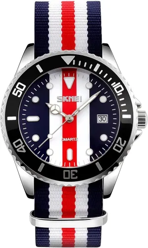 Analog Casual Wristwatch MASTOP Men's Quartz Watch Nylon Strap British Style Business Sports Date Display Waterproof Dress inscribe Watches Luminous Fashion 