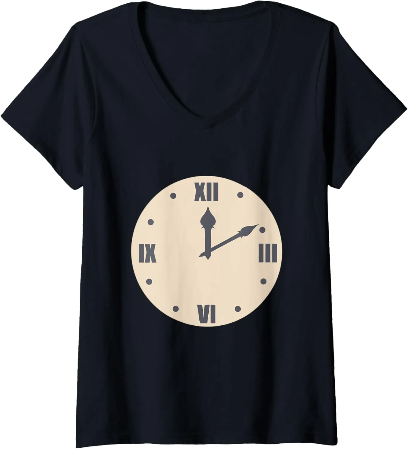 analog grade watch V-Neck T-Shirt Womens classic timeless 