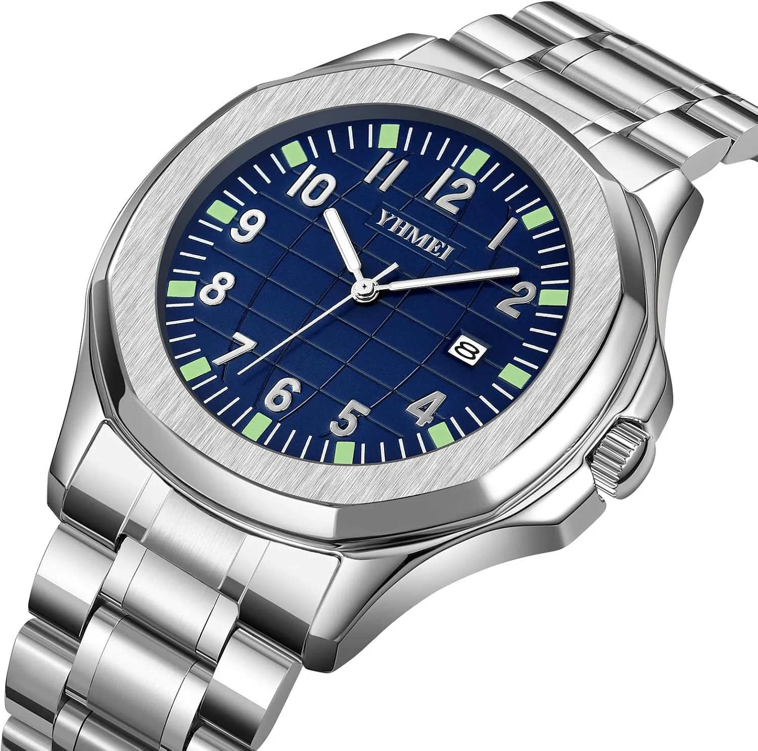 Analog Military Watch with Calendar Waterproof condiment being Watches Minimalist Dainty Dress Designer Quartz Watches for Men Stainless Steel Strap FANMIS Classic Men's Watches 