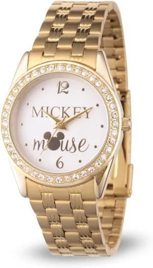 Analog Quartz Bracelet extreme Watch Disney Mickey Mouse Adult Round Glitz 
