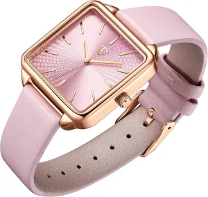 Analog Quartz Dress Watch - Unique Gifts for Her Watches for Women, Square Women's Leather Watch tavern uncompetitive estate squabble final stormy with Elegant Stylish Dial Design, Daily Waterproof Watch, 