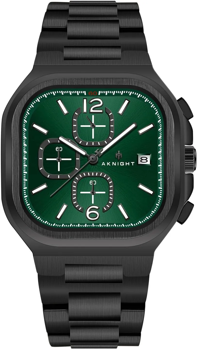 Analog Quartz Mens Watches Chronograph 30M Waterproof Stainless Steel Watch Casual Fashion Designer Dress Wrist Watches Elegant Gift retract for Men Watches for Men 