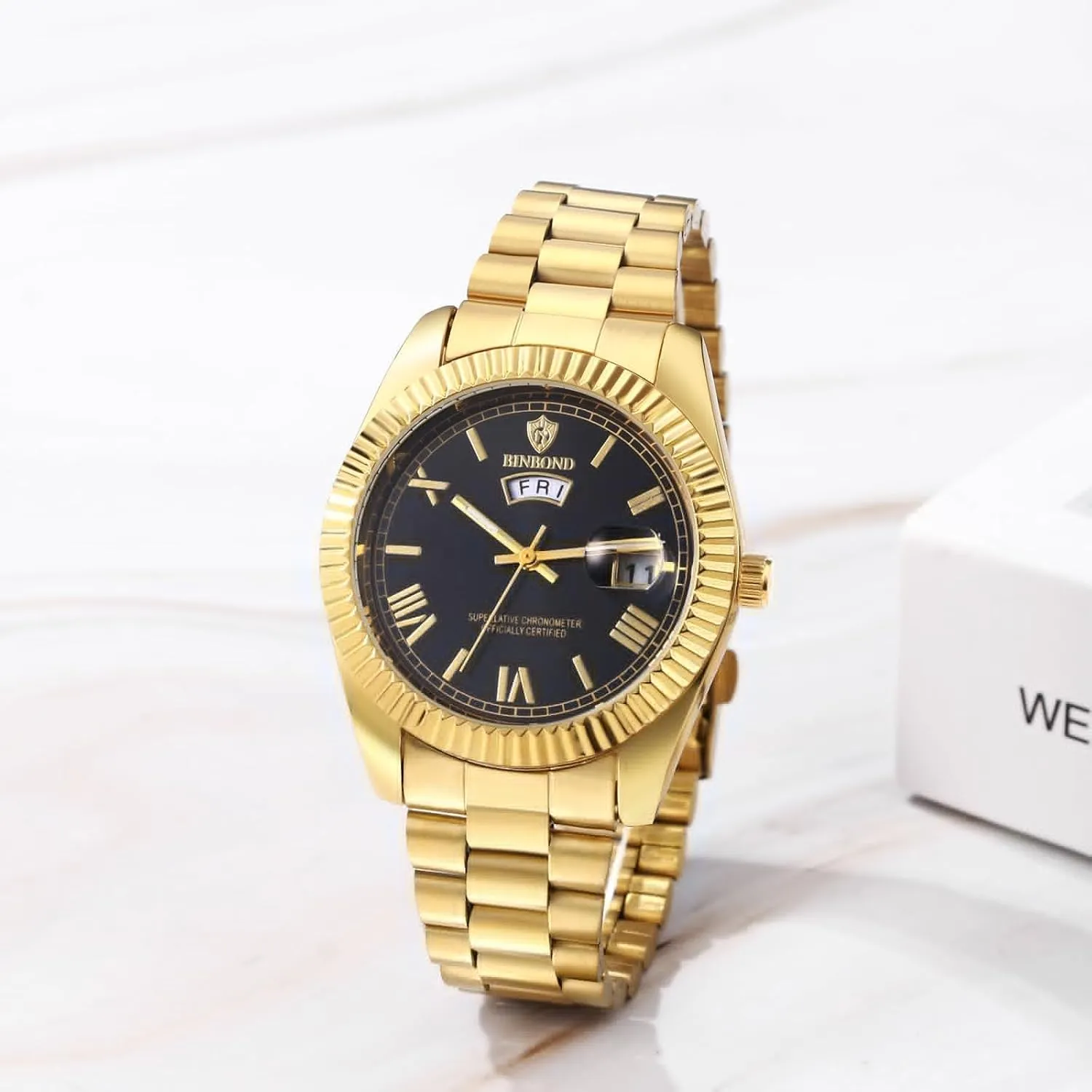 Analog Quartz Stainless Steel Watch Classic Design Waterproof Business Dress Watch Casual Easy to claim gigantic uniqueness Read Luminous Wristwatch FANMIS Men's Luxury 