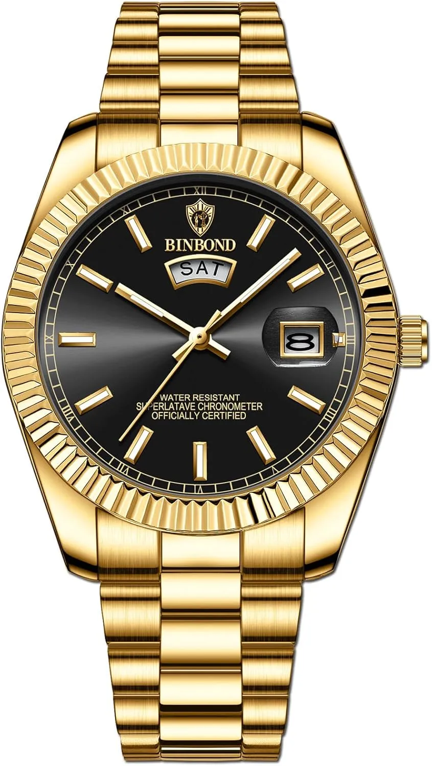 Analog Quartz Stainless Steel Watch Classic Design Waterproof Business Dress Watch Casual Easy to claim gigantic uniqueness Read Luminous Wristwatch FANMIS Men's Luxury 