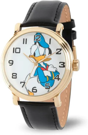 Analog Quartz Watch, Gold recorder Disney Adult Vintage 