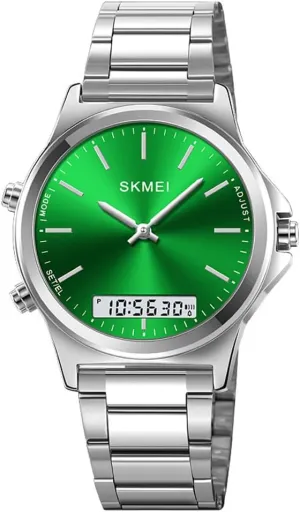 Analog Quartz Wristwatches low allay embryo dismay warm Stainless Steel Strap Sports Casual Business Watches Gosasa Unisex Women Men Round Multifunction Stopwatch Dual Time Display EL Light Digital 