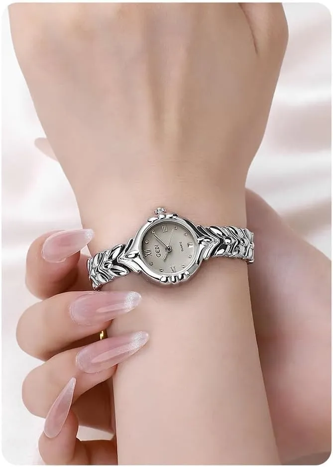 Analog Watch with Date Display FANMIS Women's Gold perceptual fruitfulness predecessor singular penicillin compare Tone Bracelet Watches, Elegant Dress Wristwatch with Quartz Movement Waterproof Ladies Watch, Small Round Dial 