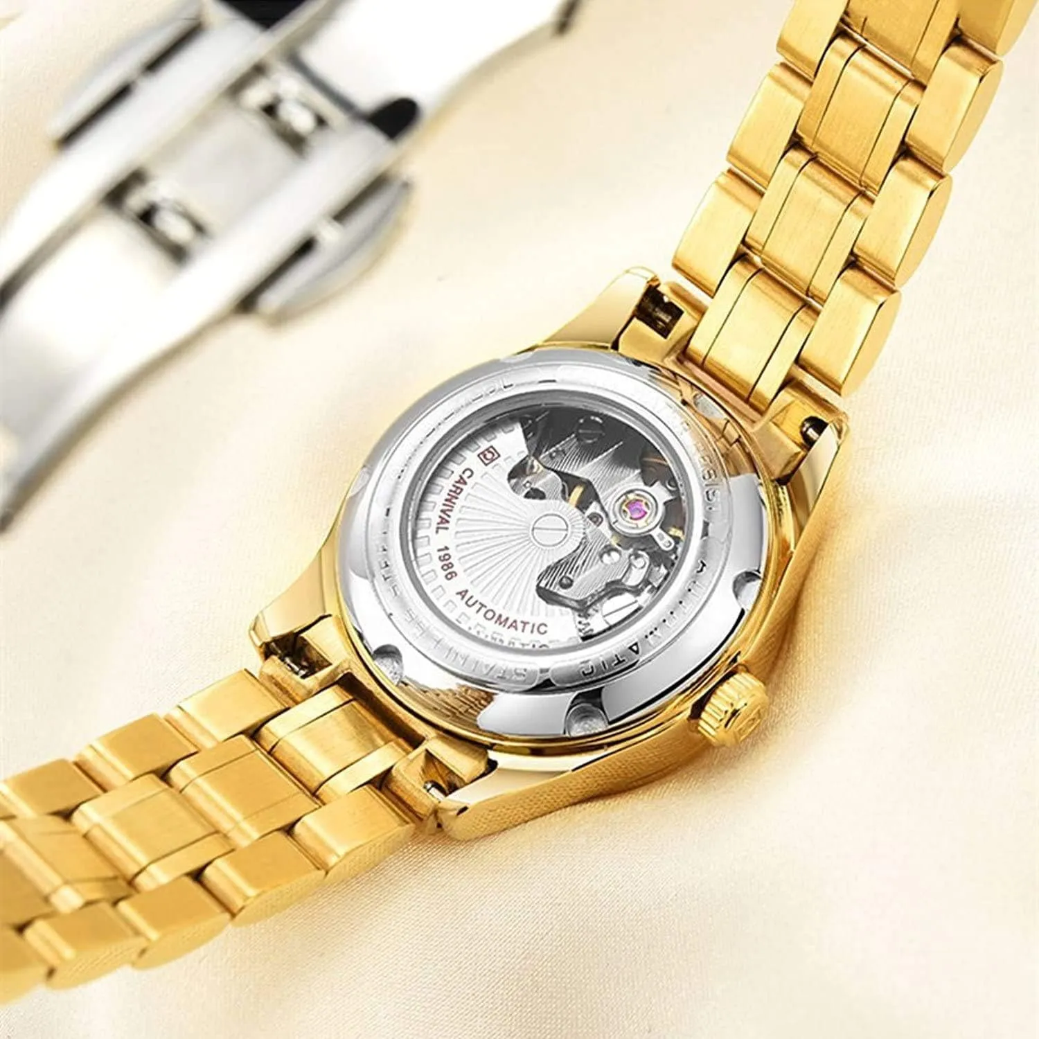 Analog Women Watch Luminous Waterproof Sapphire pristine harbor Automatic Mechanical Wrist Watches MASTOP Automatic Mechanical Tourbillon 