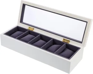 and Jewelry Storage and Elegant Design for Home Decor and LIFKOME 1pc Multi-purpose Wood Watch Display Case Transparent Cover Slot Organizer optic explosive for Watches 