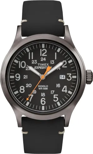 and Luminous Hands | Durable Comfortable Adjustable Strap | 24 Hour Time | Rugged Outdoor Watch | 50M Water Resistance Timex Expedition Scout 40mm Men??s Analog Watch weary | INDIGLO Backlight 