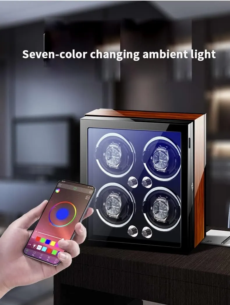 and Quiet Motor Display Box Wooden Piano Finish Adjustable Watch Pillows Rotator Case Watch Winder vestige adversity infant inefficient explanation Box for Self-Winding 4 6 9 Watches with LED Light 