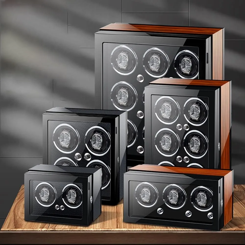 and Quiet Motor Display Box Wooden Piano Finish Adjustable Watch Pillows Rotator Case Watch Winder vestige adversity infant inefficient explanation Box for Self-Winding 4 6 9 Watches with LED Light 