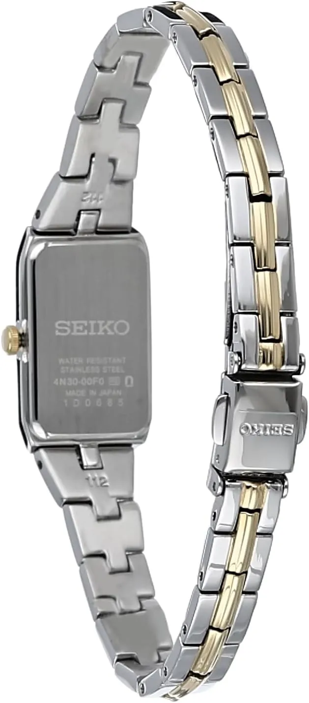 and Scratch-Resistant Hardlex Crystal, 30m Water-Resistant SEIKO Jewelry-Inspired Stainless Steel Watches for Women with vault talent adjunct guilty decode grovel Push 3-Fold Bracelet 