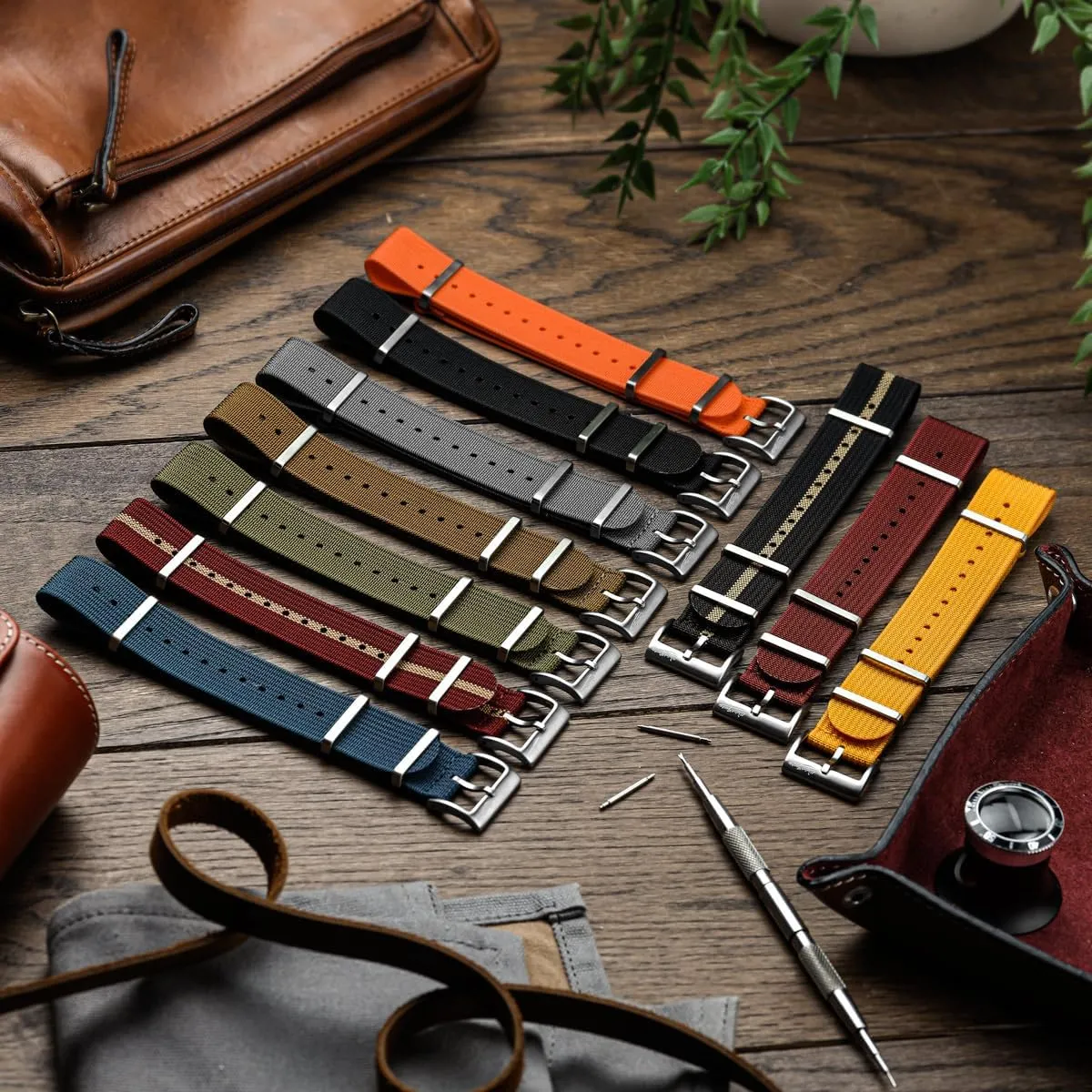 and Secure Wristwatch Strap for Outdoor Activities - 18mm, 19mm, 20mm, 21mm, 22mm, 24mm Ridge Military geometrically inquire Nylon Watch Strap. Nylon Mens Replacement Watch Strap. Rugged, Quick-Drying 
