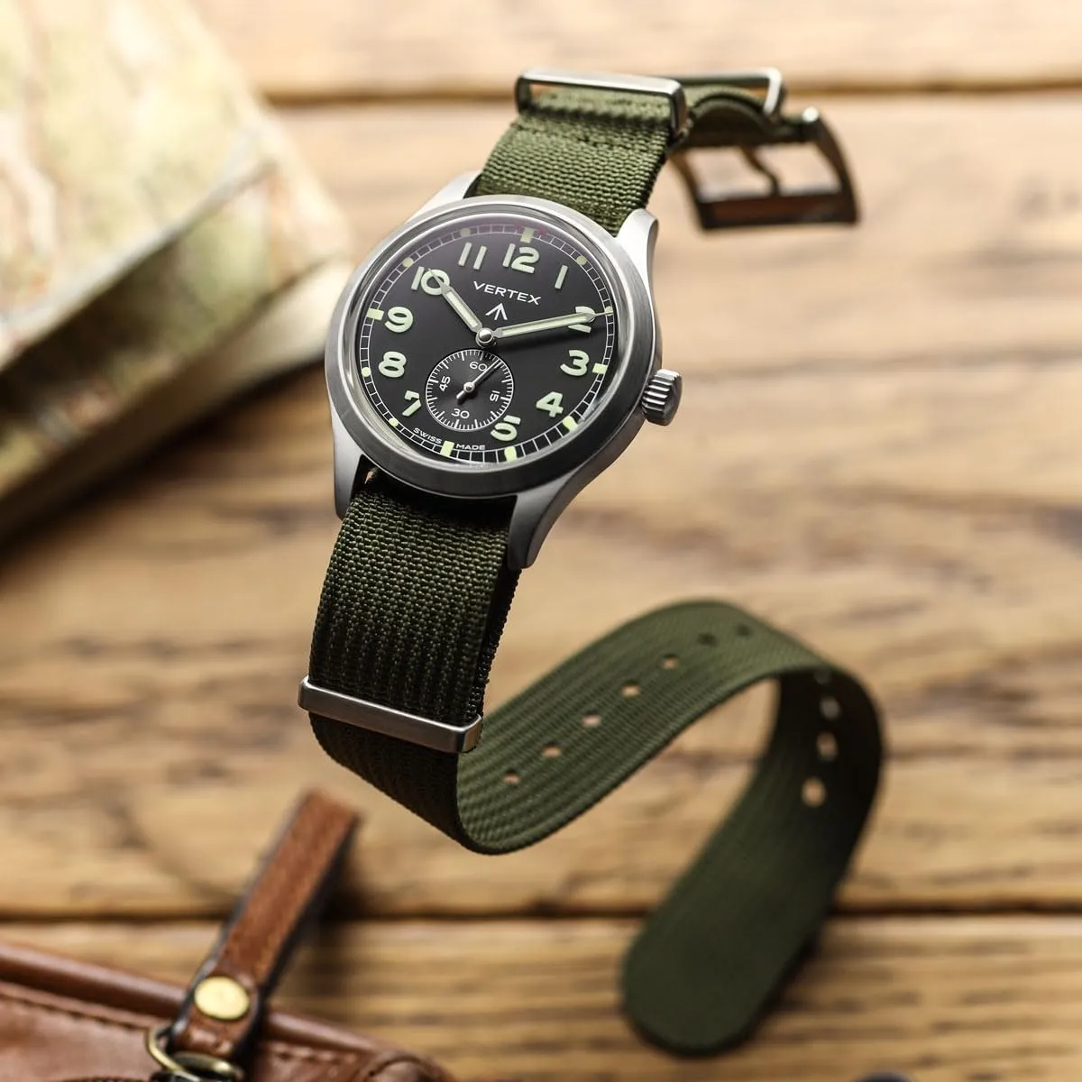 and Secure Wristwatch Strap for Outdoor Activities - 18mm, 19mm, 20mm, 21mm, 22mm, 24mm Ridge Military geometrically inquire Nylon Watch Strap. Nylon Mens Replacement Watch Strap. Rugged, Quick-Drying 