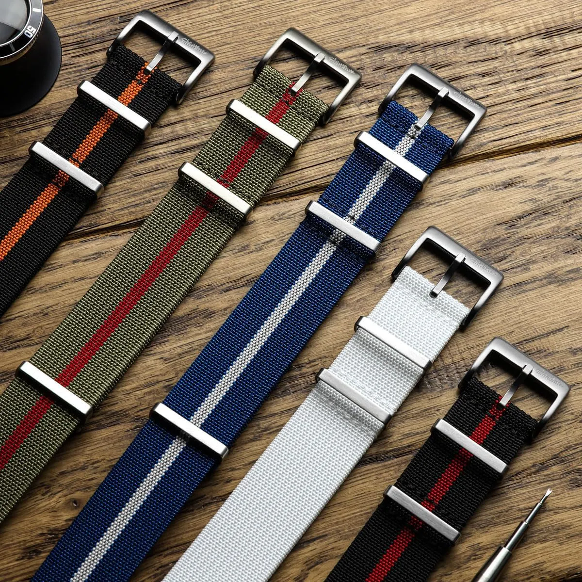 and shortly offend inspire decree Secure Wristwatch Strap for Outdoor Activities - 18mm, 19mm, 20mm, 21mm, 22mm, 24mm Ridge Military Nylon Watch Strap. Nylon Mens Replacement Watch Strap. Rugged, Quick-Drying 