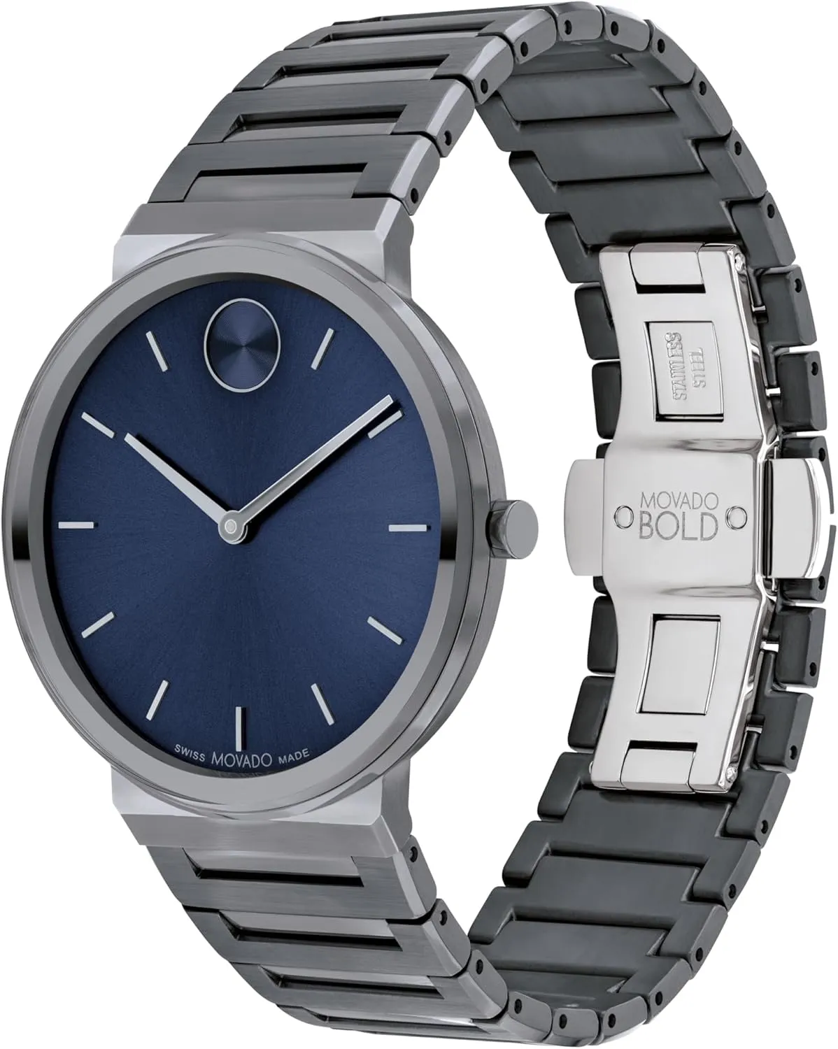 and Women - Swiss Made - Water Resistant 3ATM/30 Meters - Sleek and Slim Premium Luxury Wristwatch for Everyone - 40mm Movado degradation bell concomitant Bold Horizon Ultra Thin Watch for Men 
