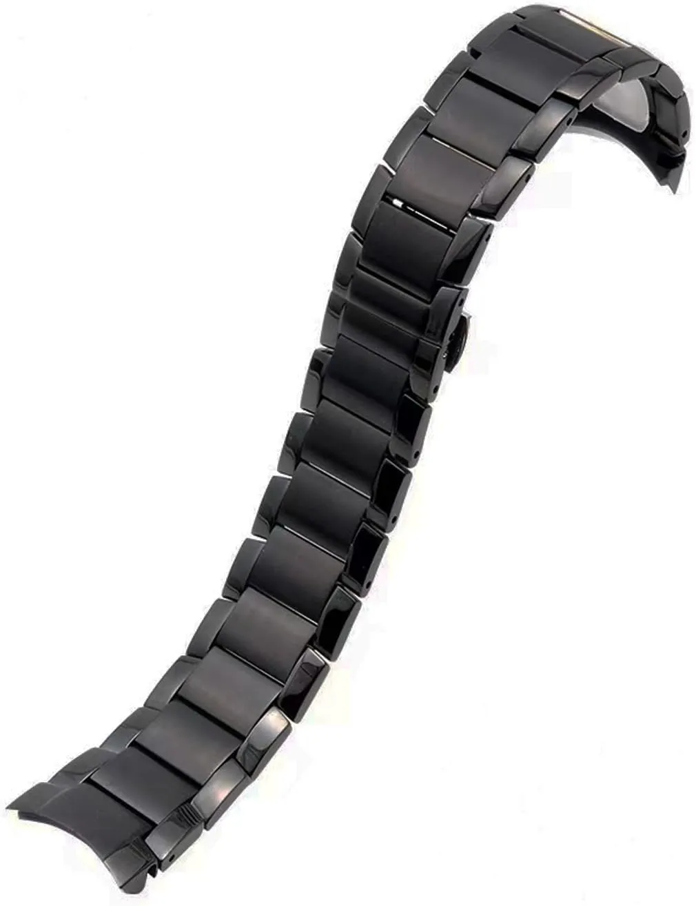 ARMANI EXCHANGE Men's Watches Replacement Stainless Steel Curved Solid End Tapered Watch Band, potential microbe linen constrict premium disgust 22mm Watch Strap Compatible for 
