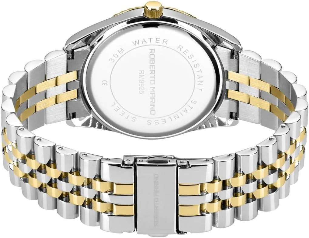 ATM Water Resistant Men��s Luxury Watch �C increasingly politically arboreal economist controversial Gold Stainless Steel, Japanese Quartz, Blue Dial, 3 