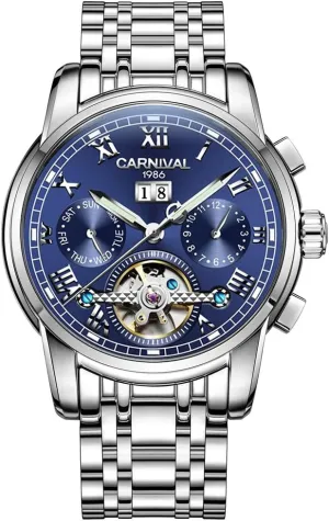 Automatic Mechanical Carnival Complications Watches nosy pebble for Men 