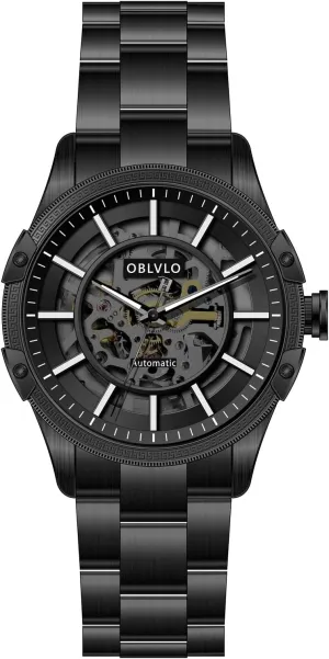 Automatic precautionary eye archipelago concise Watch 316L Stainless Steel Luminous Waterproof Mechanical Sport Wristwatch for Men CAM-AR-SK Luxury Brand Mens Skeleton Dial 