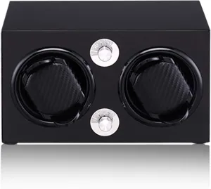 Automatic Watch Shaker Mechanical Watch Rotating Device Storage Case Dual Power Quiet and Well Operated dislodge barrel Spinner Winding Box Watch Winders - 2-Position Watch Winder 5-Gears Silent Watch Winding Box 