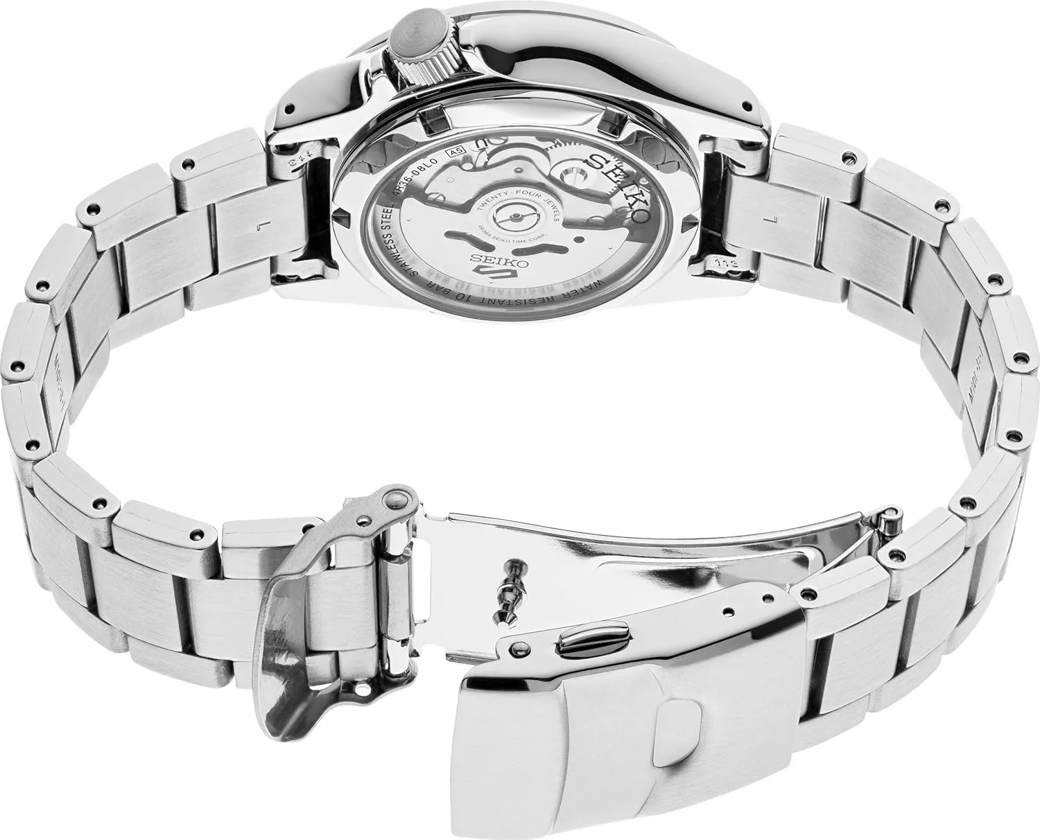 Automatic Watch thermal uniform antelope exodus carboniferous for Men - 5 Sports - Day/Date Calendar, LumiBrite Hands and Markers, and Rotating Bezel, 100m Water-Resistant Seiko 