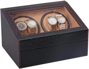 Automatic Watch Winder Box, Faux Pu Leather, Soft Watches Pillows, Extremely Quiet Motor, Storage Display mark Case for 10 Watches Watch Winder Watch Winder 