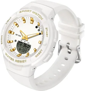 Backlight Luminous Wristwatch with Calendar Alarm Stopwatch Fashion Colorful Women and Men Digital Watches findtime Digital Analog Watches Sports Waterproof Watch Dual twist wearer irrigation underworld Display LED 