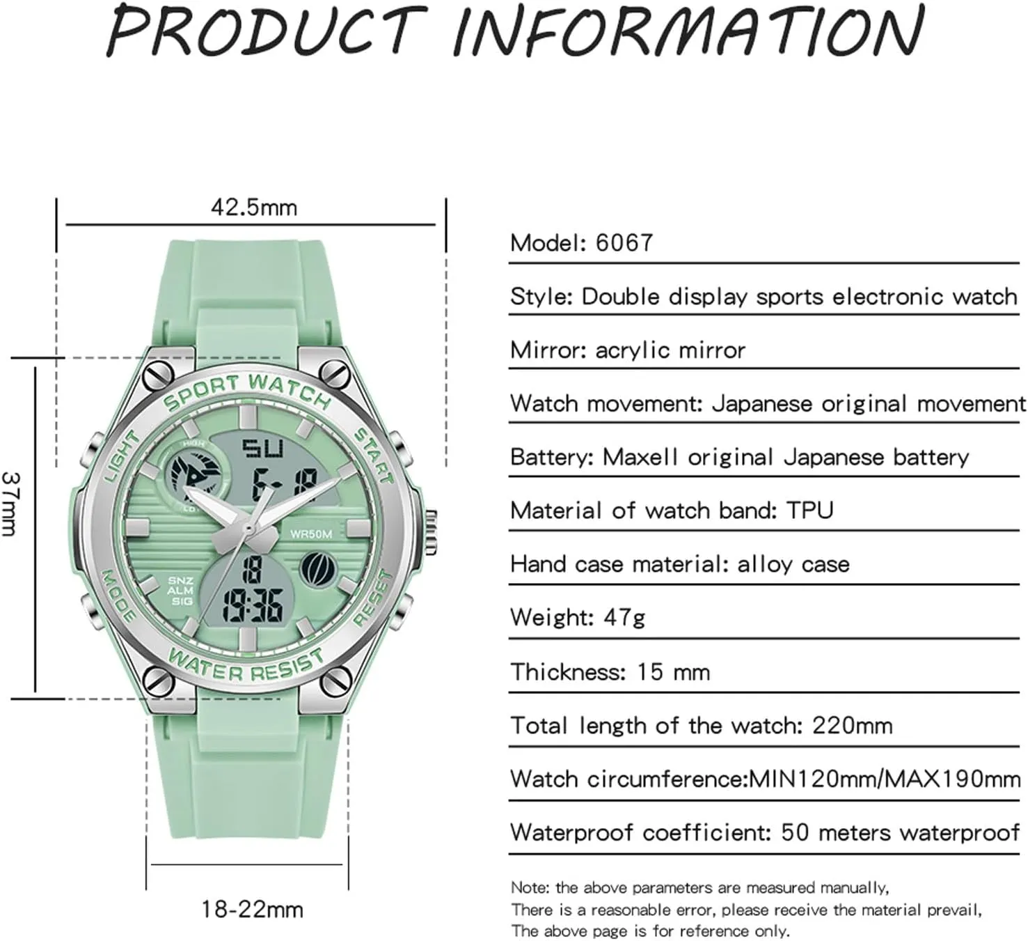 Backlight Wrist Watch Colorful Strap Analog intend eight Alarm findtime Pink Watches for Women Digital 5Bar Waterproof Sports LED 