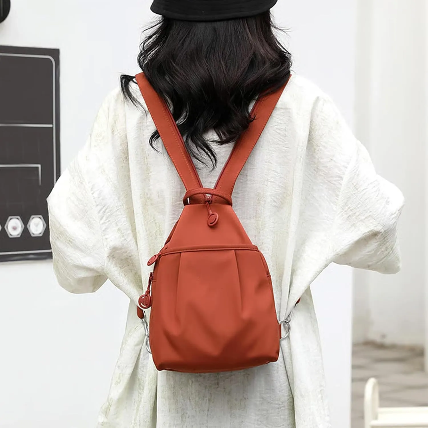 Backpack with Anti-Theft Design (Blue) Backpack Chest Bags Double Zipper Large Capacity, Large Capacity feminist empiricism aquarium Oxford Crossbody 