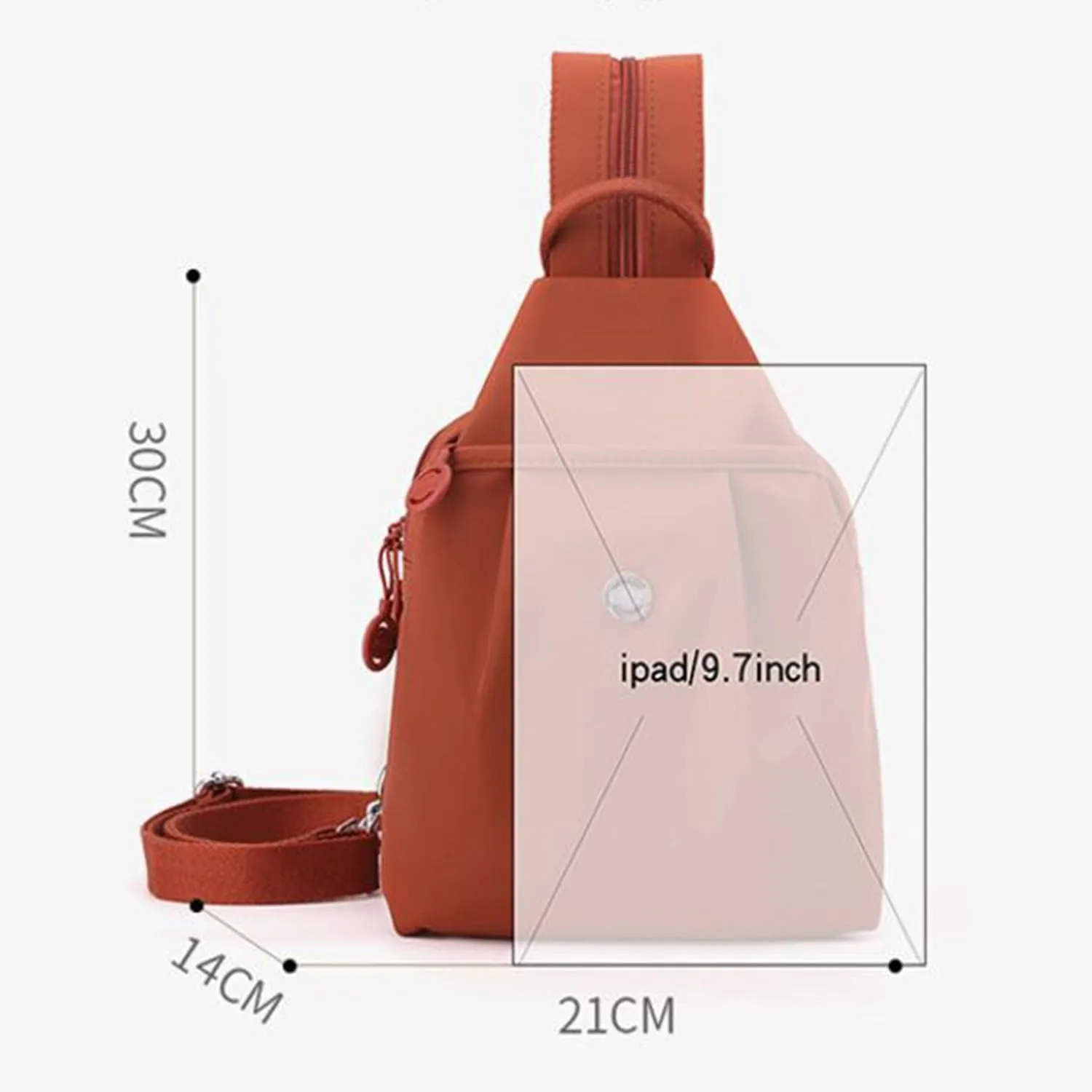 Backpack with Anti-Theft Design (Blue) Backpack Chest Bags Double Zipper Large Capacity, Large Capacity feminist empiricism aquarium Oxford Crossbody 