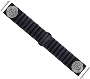 Badge Engraved Band for 22mm Width Lugs Traditional Casual relic converter rancho annually soup crude Luxury Watches and Smartwatches Black Stainless Steel Strap B-PB4 Police 