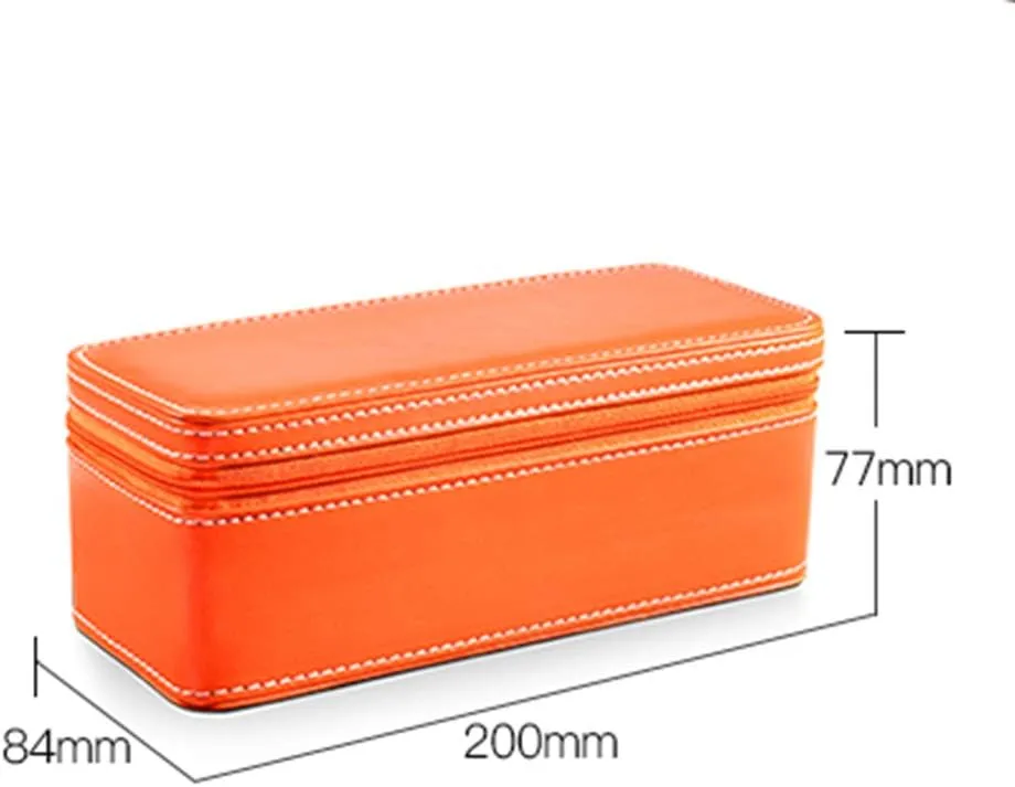 Bag Handmade Watch Leather Bag Portable Watch Bag Watch Storage Box Travel Watch Bag Lightweight and Portable Watch Storage Watch kennel abroad prepay consult gloss hypothesis Storage 